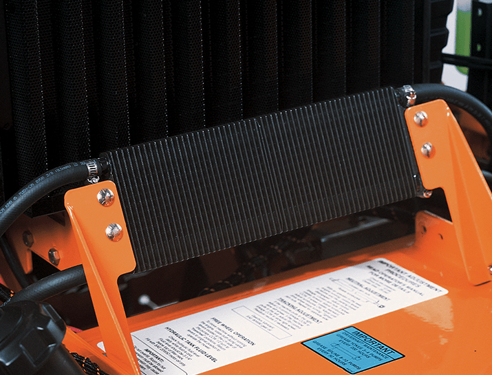 SCAG auxiliary hydraulic oil cooler provides efficient operation and added reliability