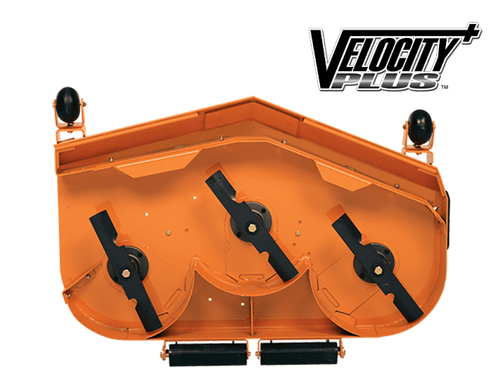 SCAG Velocity Plus cutter decks with multiple cutting width options