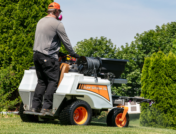 Man riding a Turf Storm XL