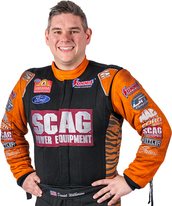 Headshot of driver Daniel Wilkerson.